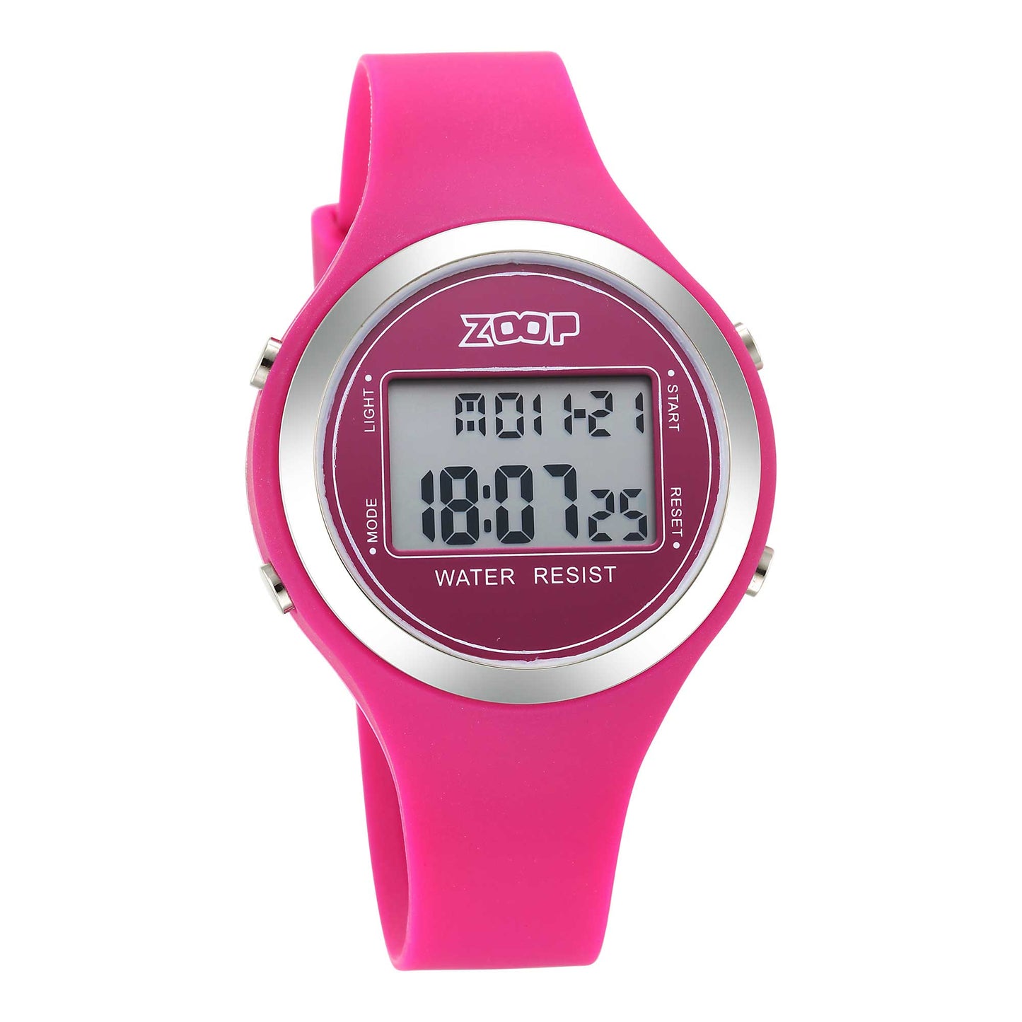 Zoop Digital Digital Dial Unisex Watch With Silicone Strap