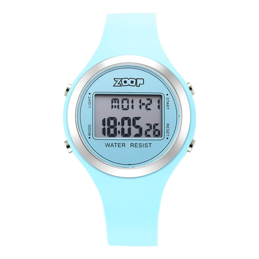 Zoop Digital Dial Unisex Watch With Silicone Strap