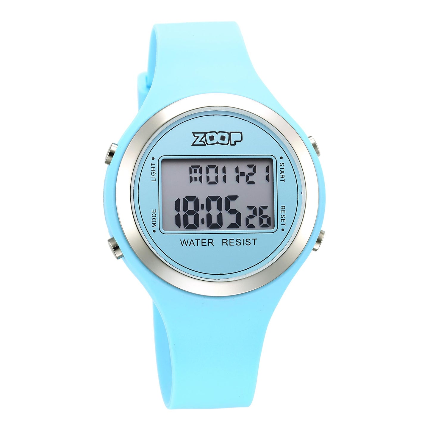 Zoop Digital Dial Unisex Watch With Silicone Strap
