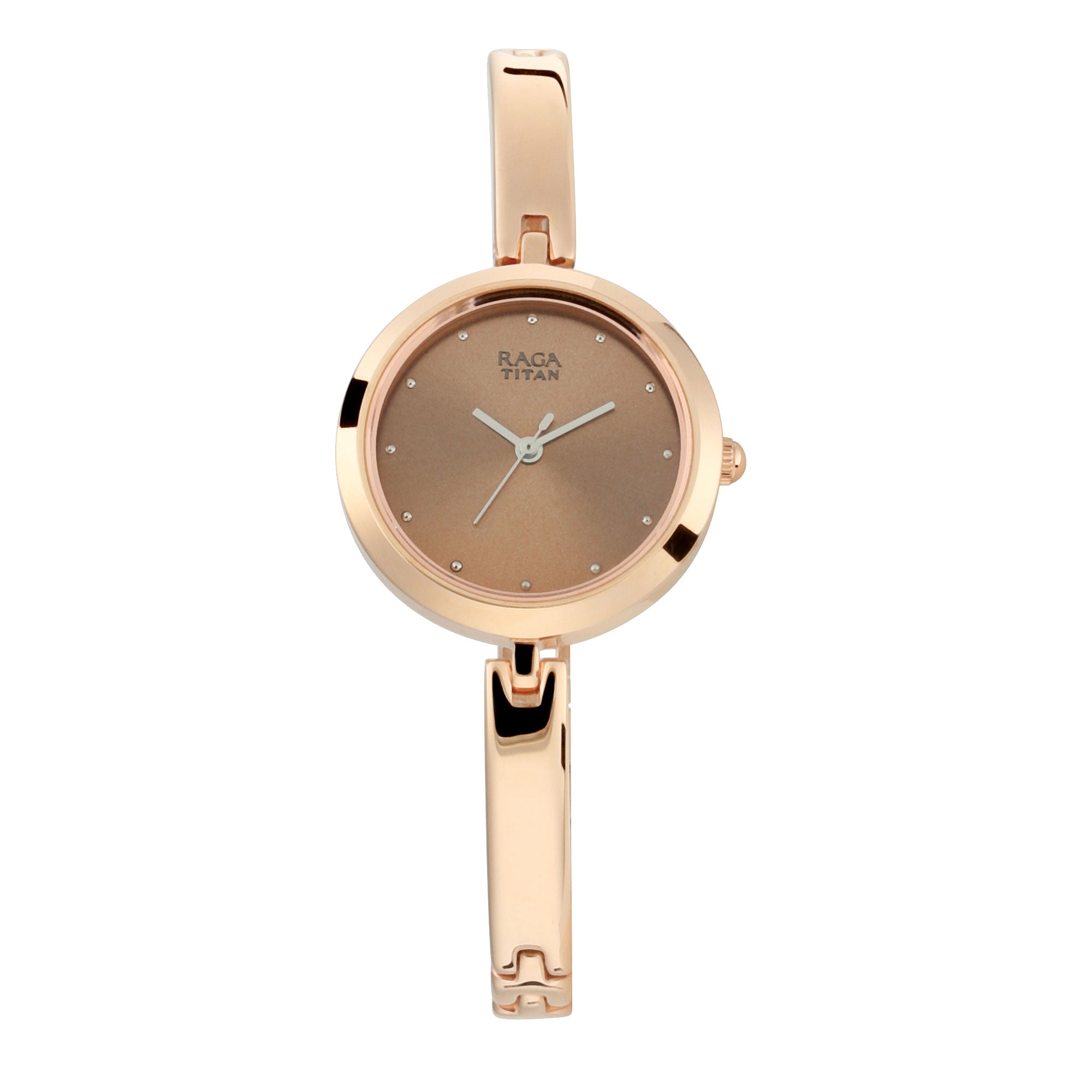 Titan Raga Viva Rose Gold Dial Women Watch With Metal Strap