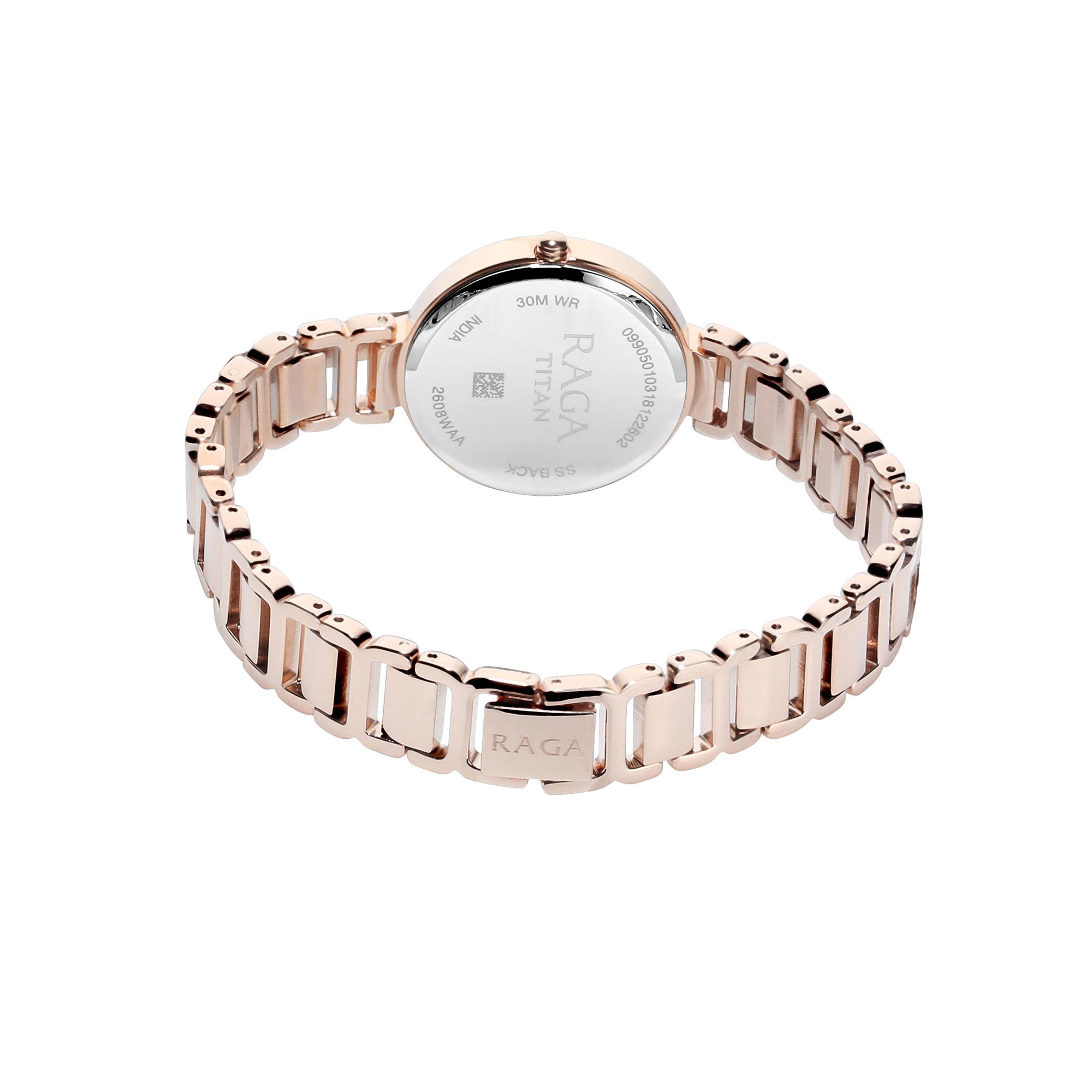 Titan Raga Viva Rose Gold Dial Women Watch With Metal Strap