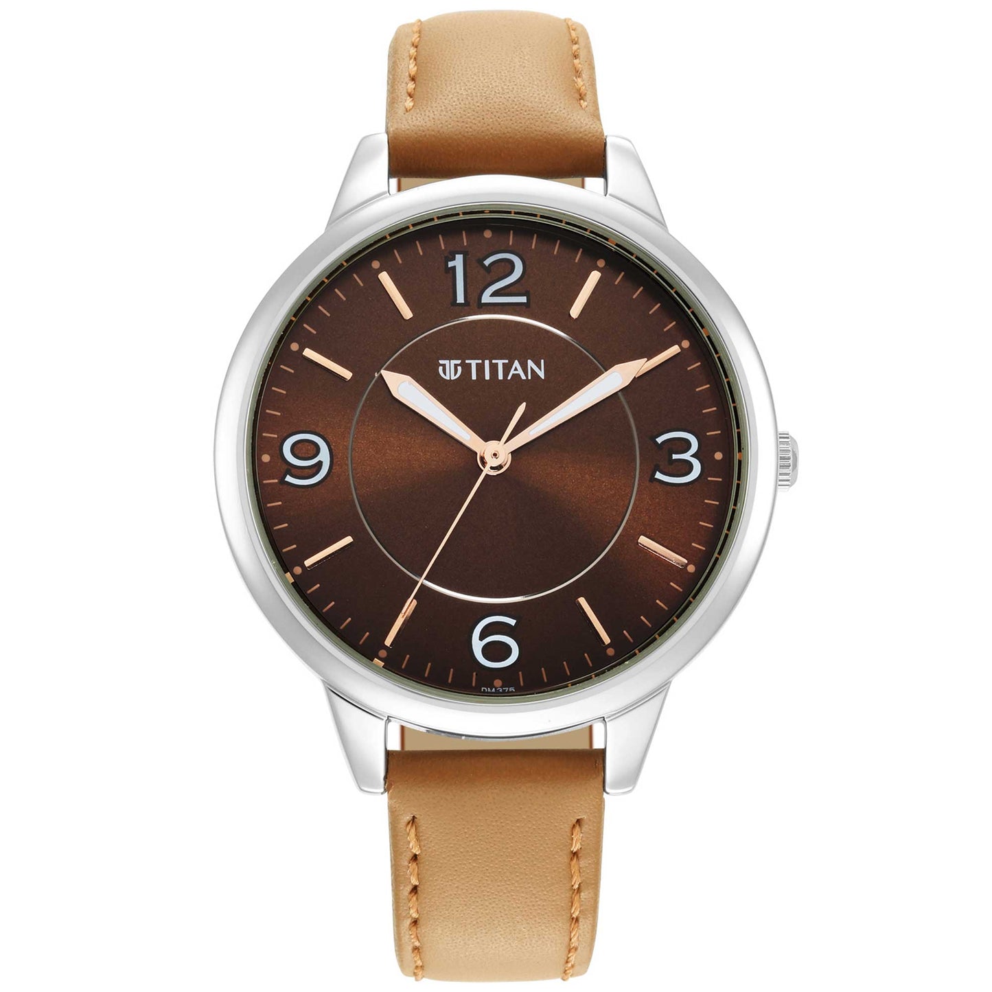 Titan Trendsetters Brown Dial Analog Leather Strap watch for Women