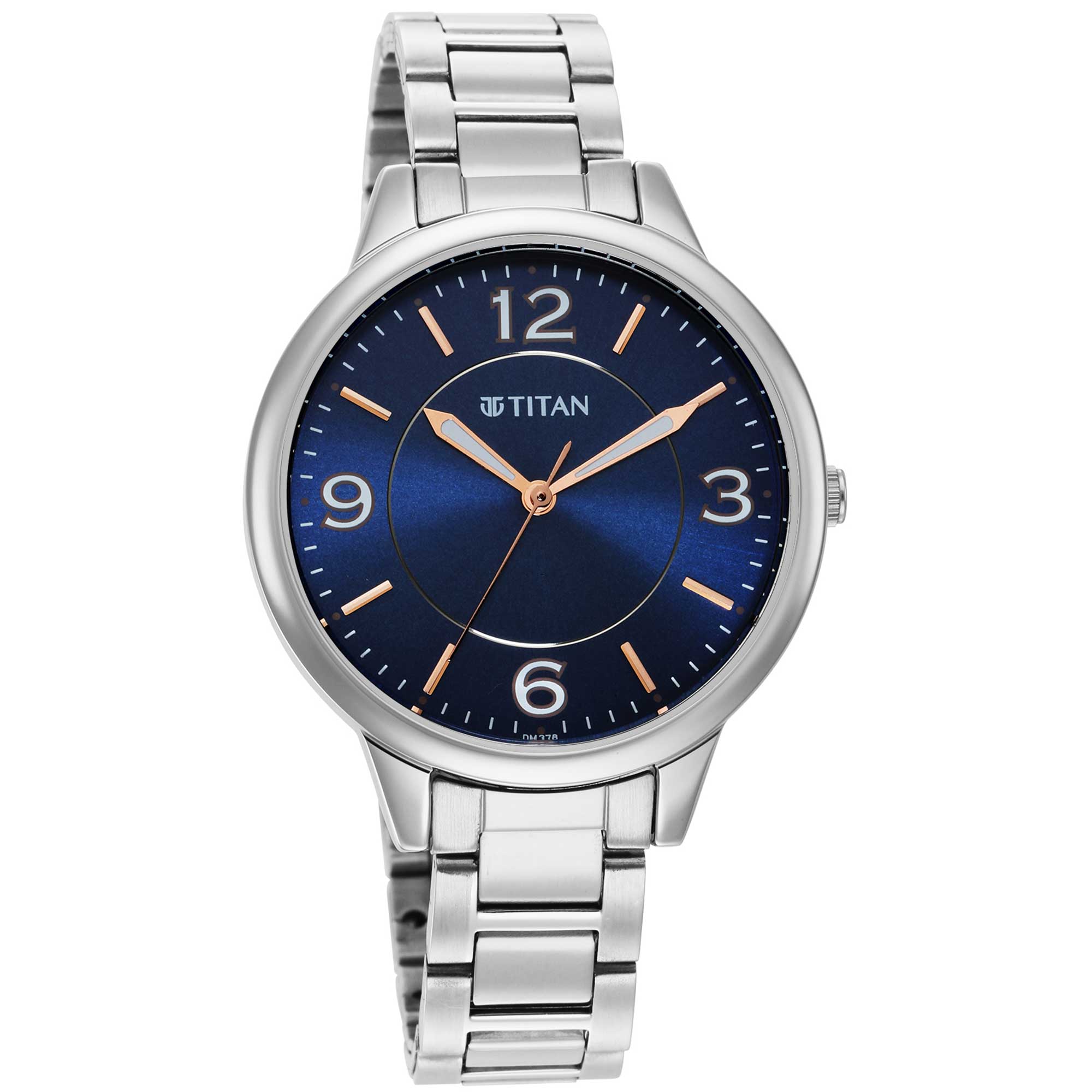 Titan Trendsetters Blue Dial Women Watch With Stainless Steel Strap