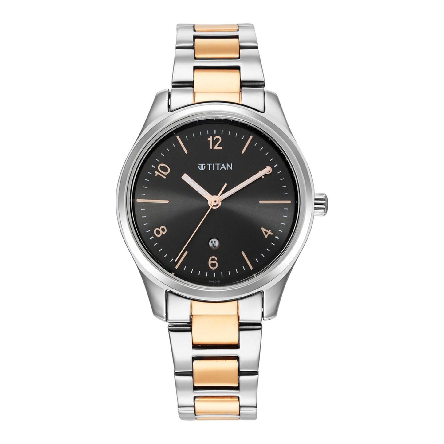 Titan Trendsetters Anthracite Dial Women Watch With Stainless Steel Strap