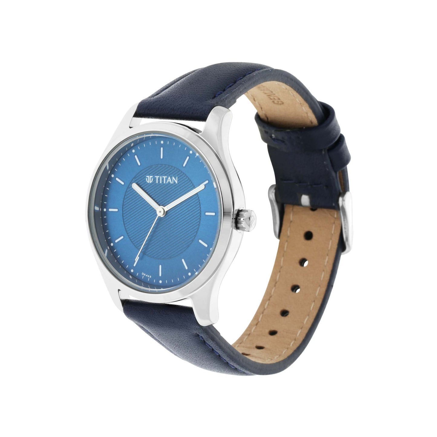 Titan Workwear Blue Dial Women Watch With Leather Strap