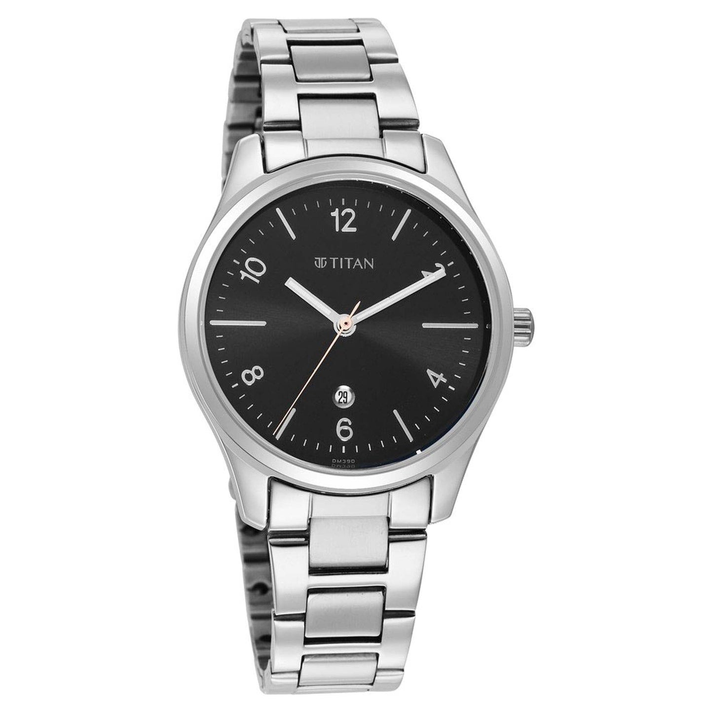 Titan Trendsetters Black Dial Analog Stainless Steel Strap watch for Women