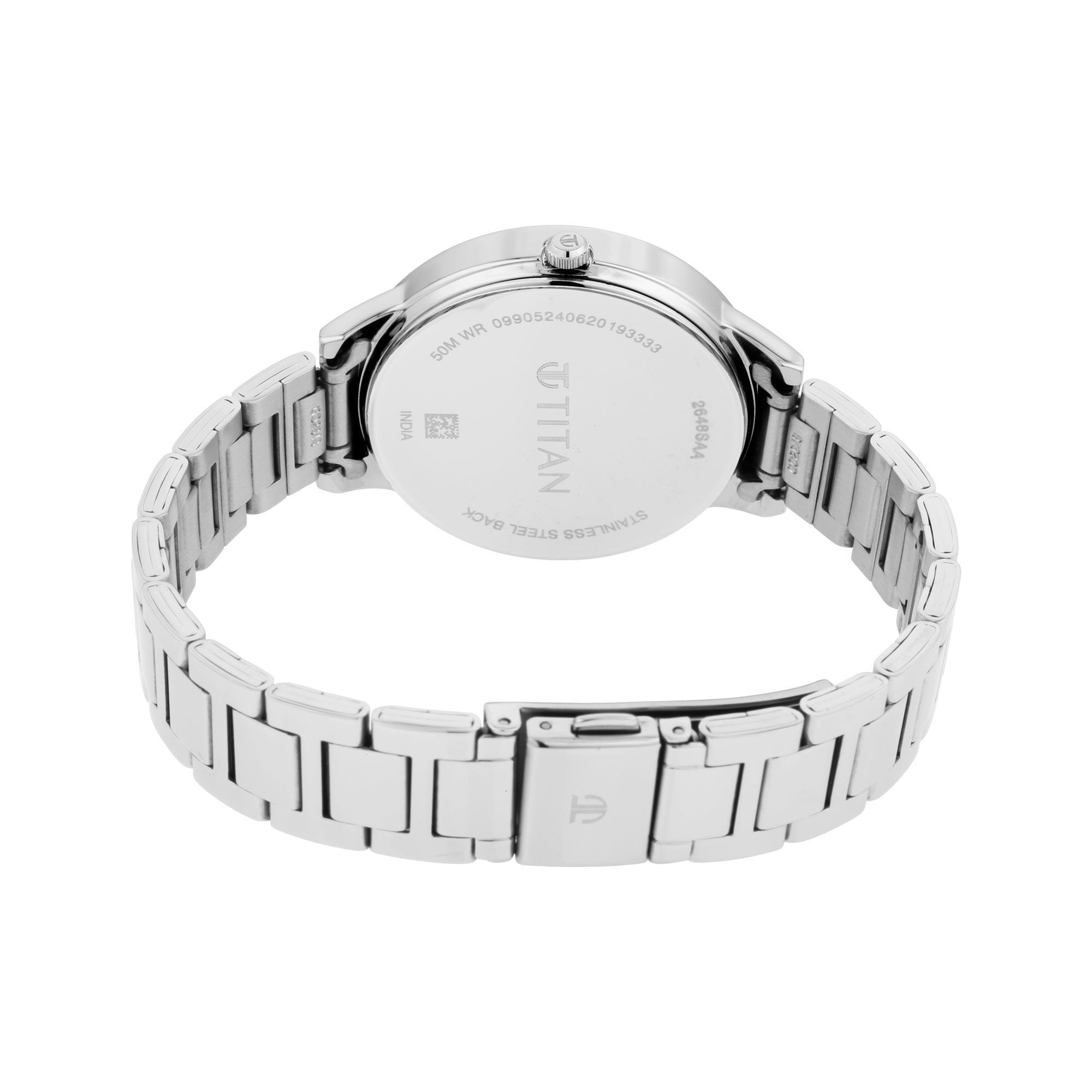 Titan Workwear Black Dial Analog Metal Strap watch for Women