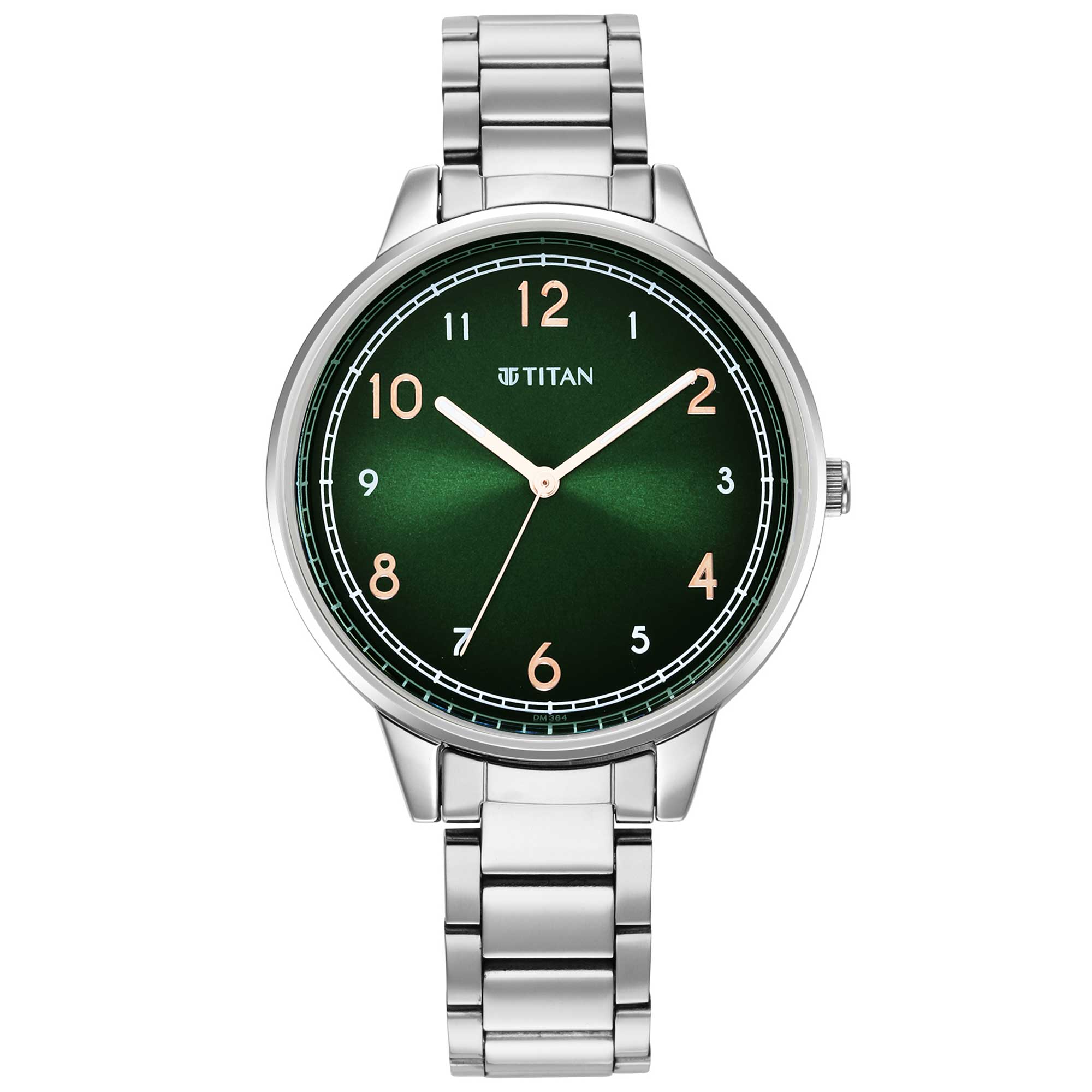 Titan Trendsetters Green Dial Analog Stainless Steel Strap watch for Women