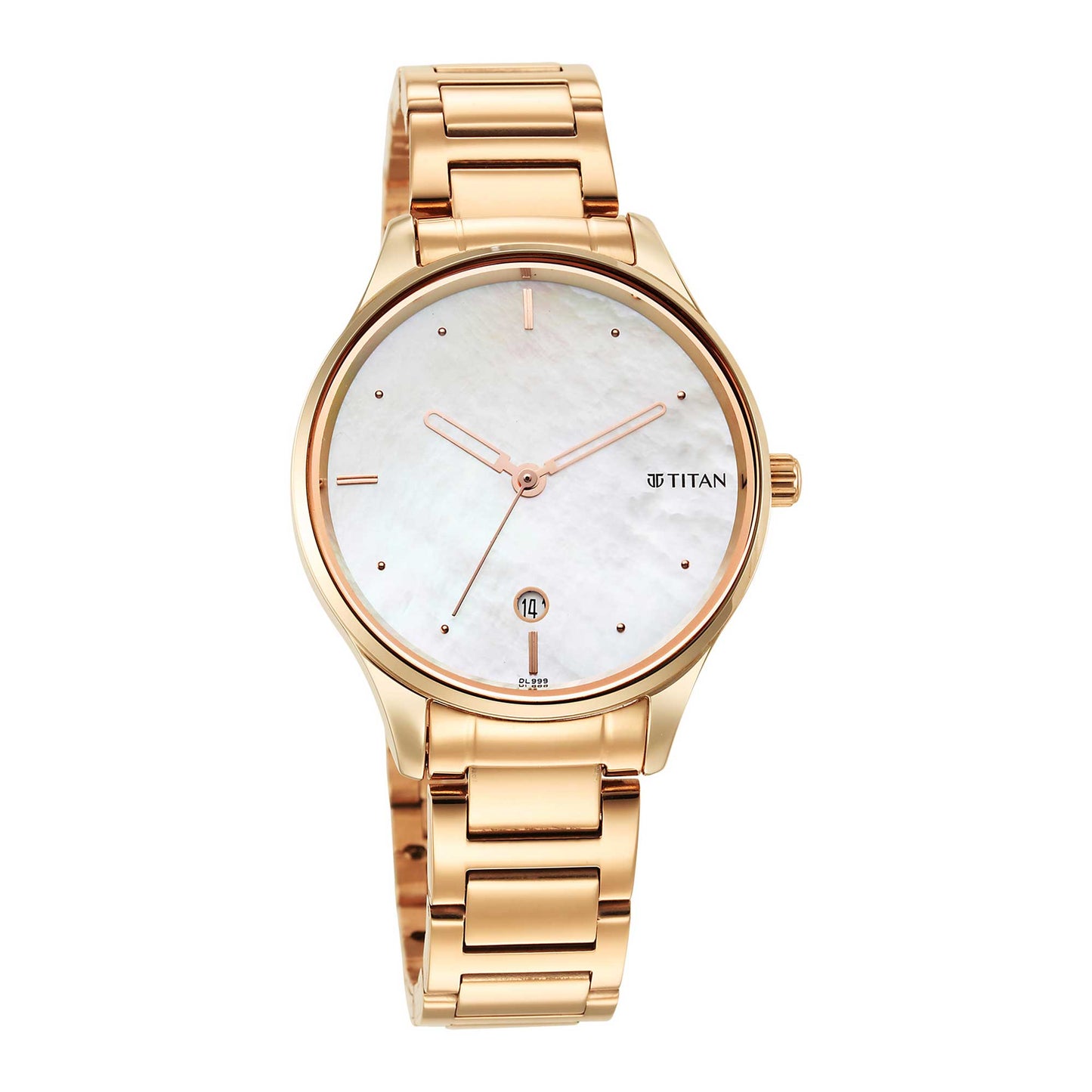 Titan Pastel Dreams White Mother Of Pearl Dial Analog Metal Strap watch for Women