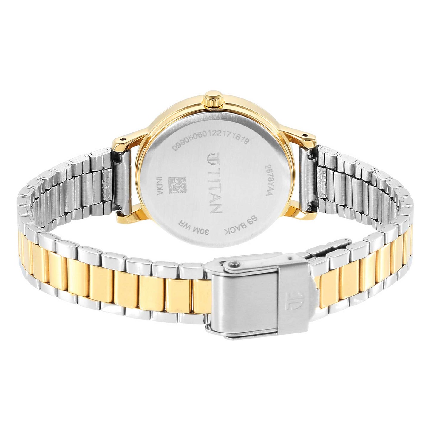 Titan Karishma Grey Dial Analog Stainless Steel Strap watch for Women