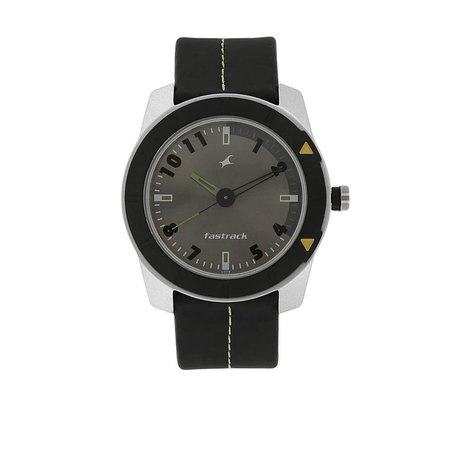 Fastrack Quartz Analog Grey Dial Plastic Strap Watch for Guys