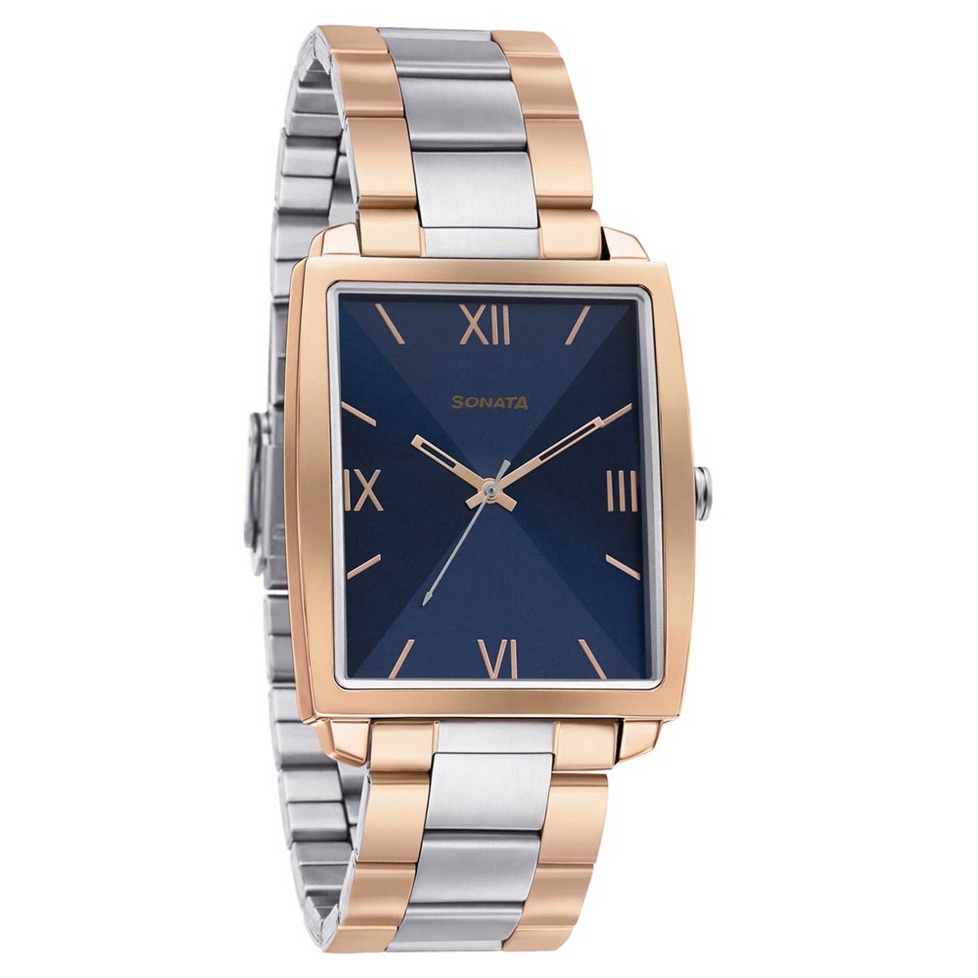 Sonata Quartz Analog Stainless Steel Strap Watch for Men – Titan World