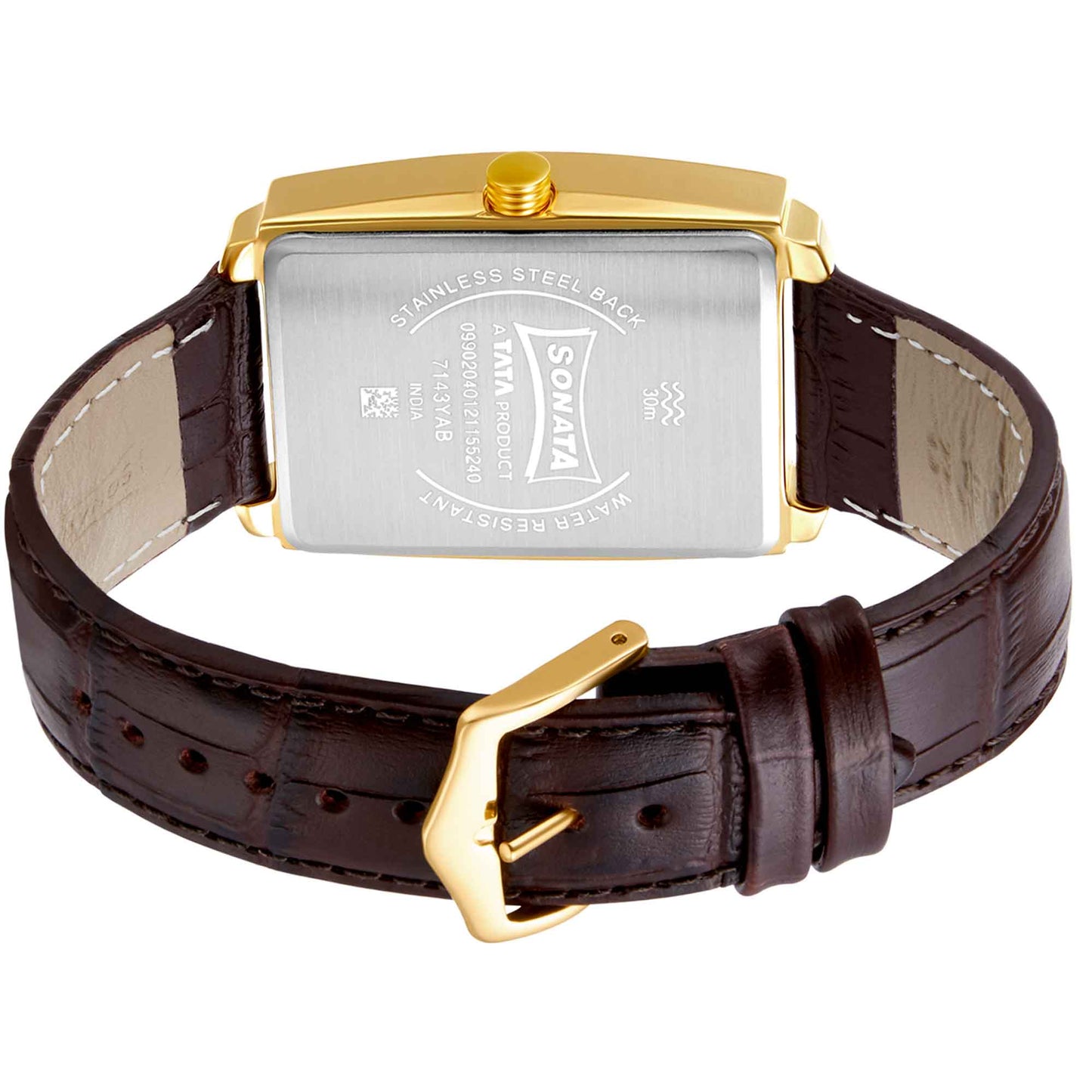 Sonata Quartz Analog Leather Strap Watch for Men