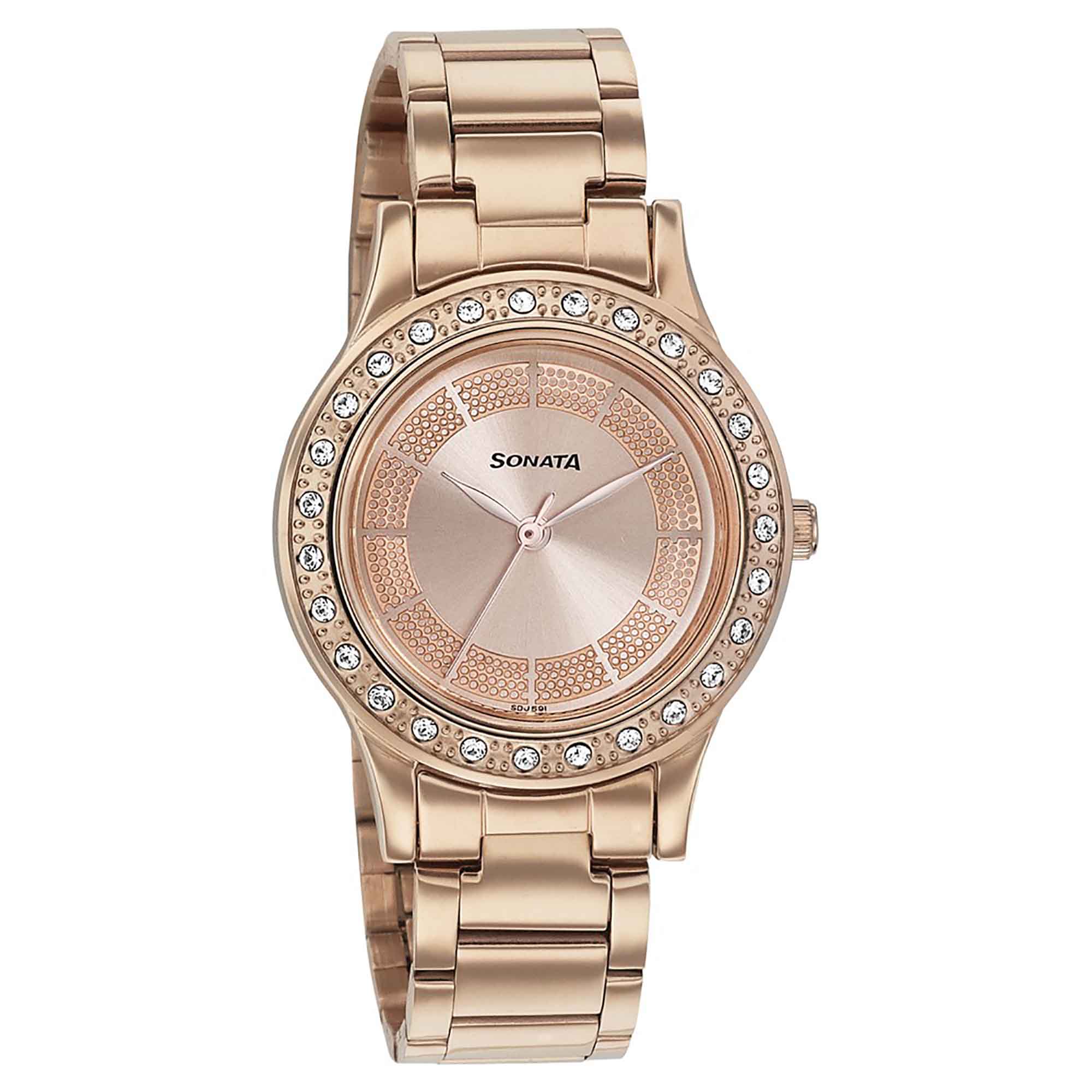 Buy Sonata Analog Dial Silver Band Rose Gold Blush Watch Nm8091Wm01 For  Womens Online at Best Prices in India - JioMart.