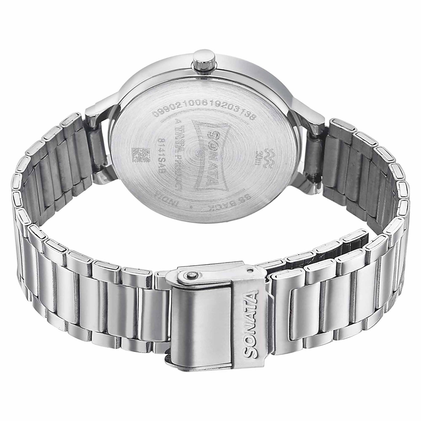 Sonata Play Silver Dial Women Watch With Stainless Steel Strap