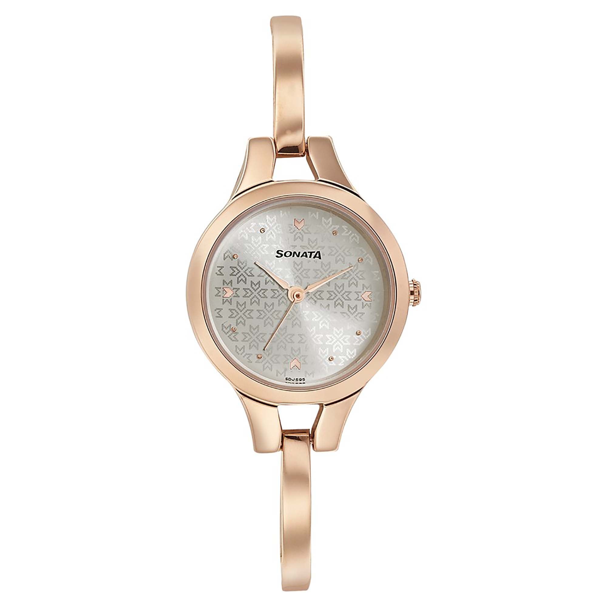 Sonata Blush It Up Silver Dial Women Watch With Stainless Steel Strap