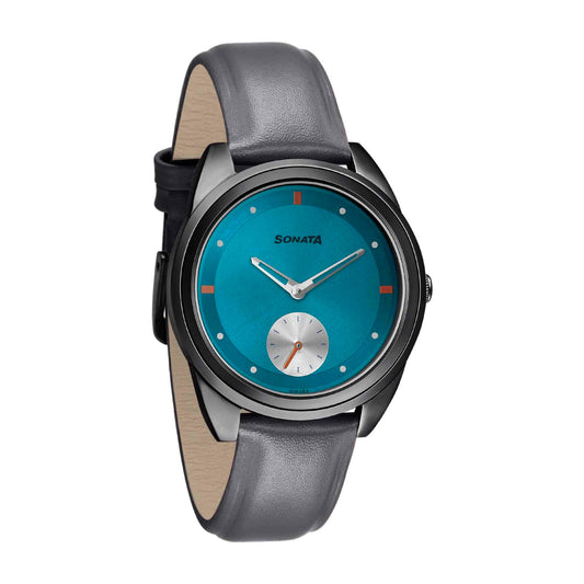 Women of Steel Blue Dial Metal Strap Watch for Women