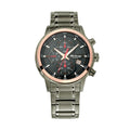 Titan Octane Black Dial Grey Stainless Steel Chronograph Watch for Men