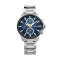 Titan Octane Blue Dial Quartz Multifunction Stainless Steel Strap watch for Men