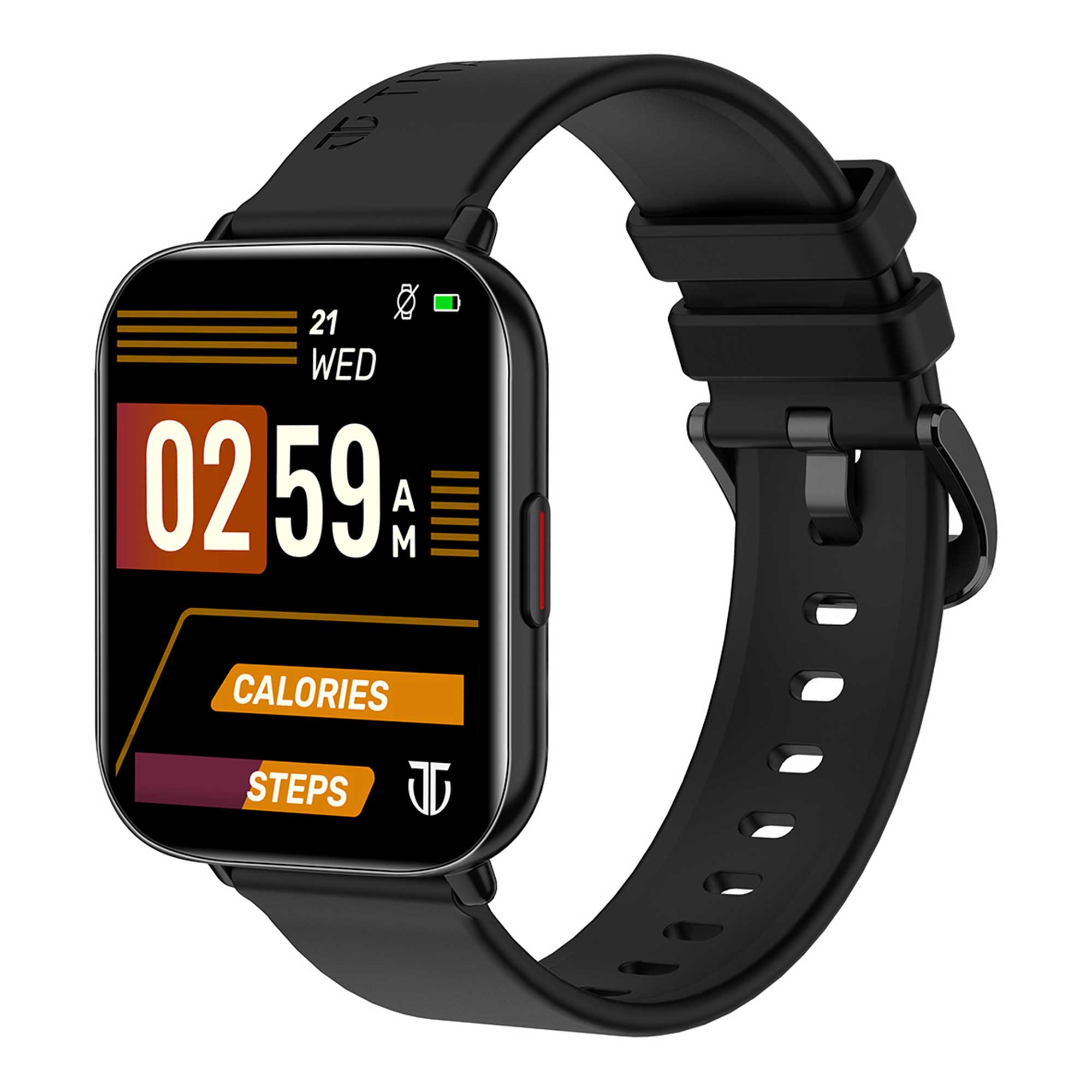 Titan Smart 2 Black Dial Smart Silicone Strap Watch for Unisex