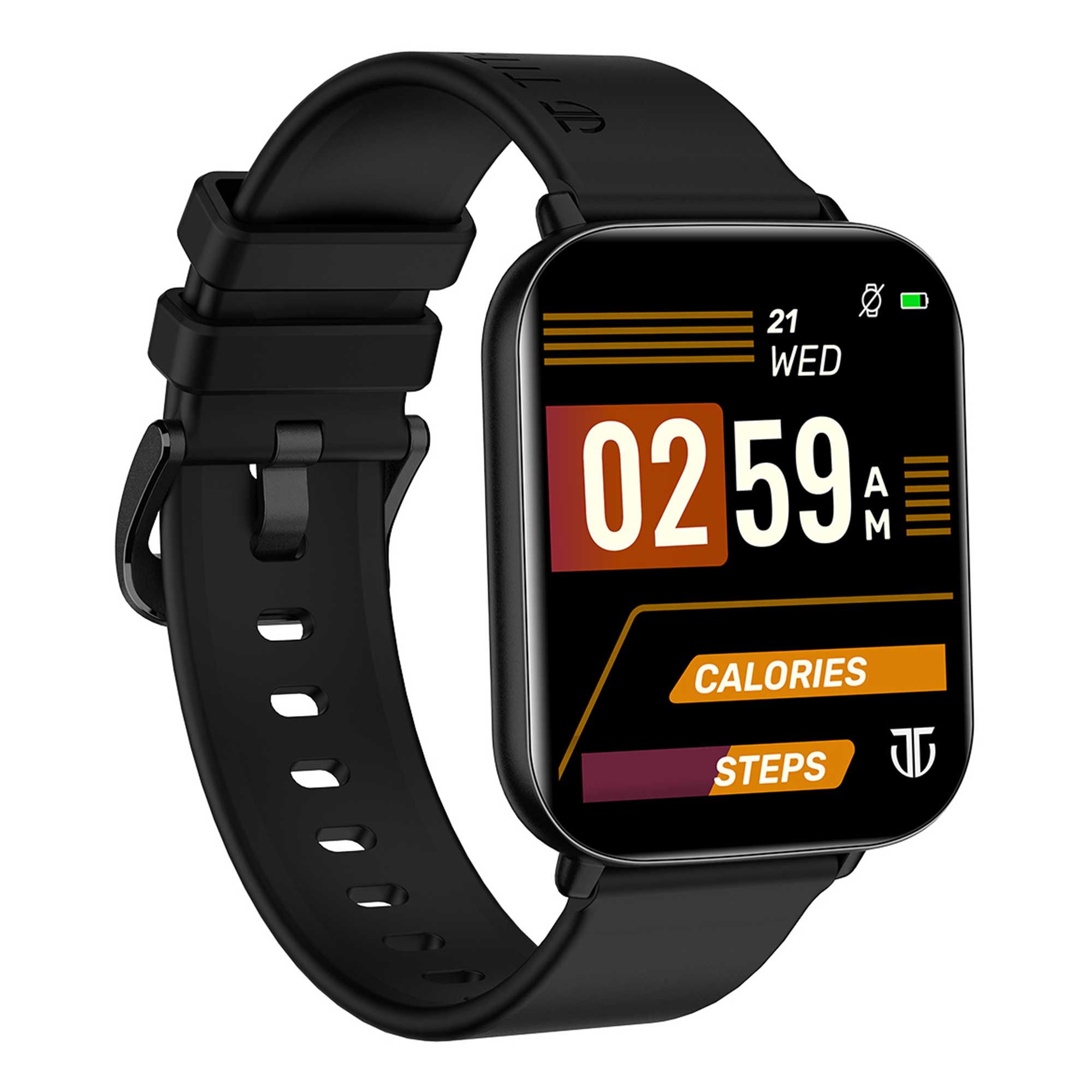 Titan Smart 2 Black Dial Smart Silicone Strap Watch for Unisex