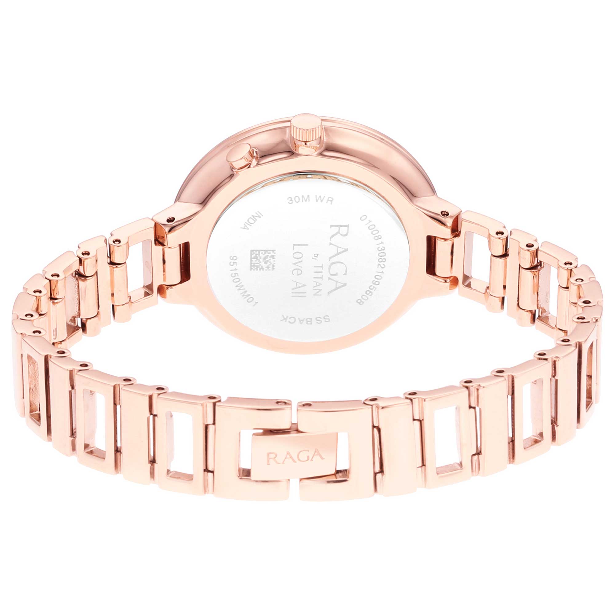 Titan Love All Mother Of Pearl Dial Women Watch With Metal Strap