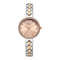 Titan Raga Pink Dial Two Toned Stainless Steel Strap Analog Watch for Women
