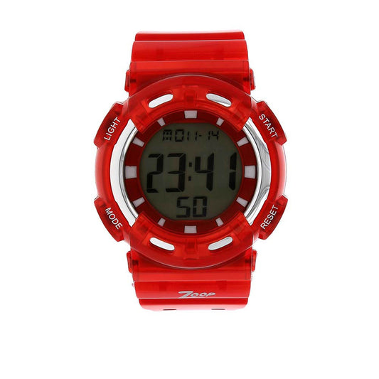 Zoop By Titan DigitalDigital Dial PU Strap Watch for Kids