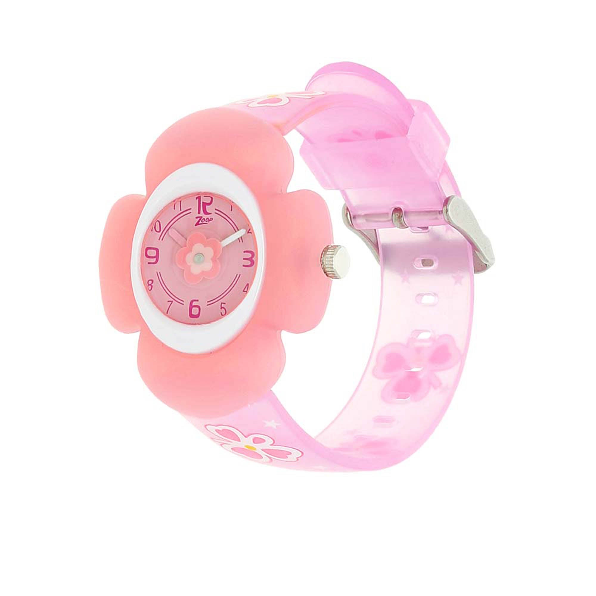 Zoop By Titan Quartz Analog Pink Dial Plastic Strap Watch for Kids