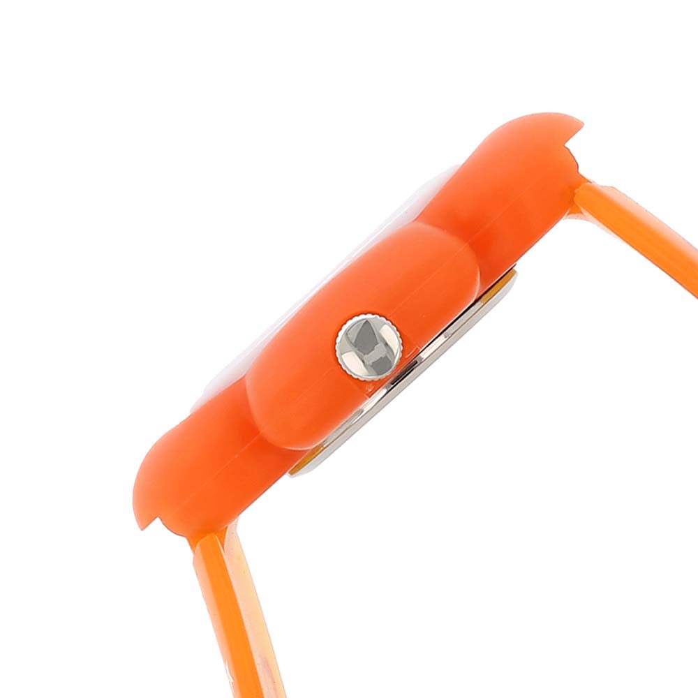 Zoop By Titan Quartz Analog Orange Dial PU Strap Watch for Kids