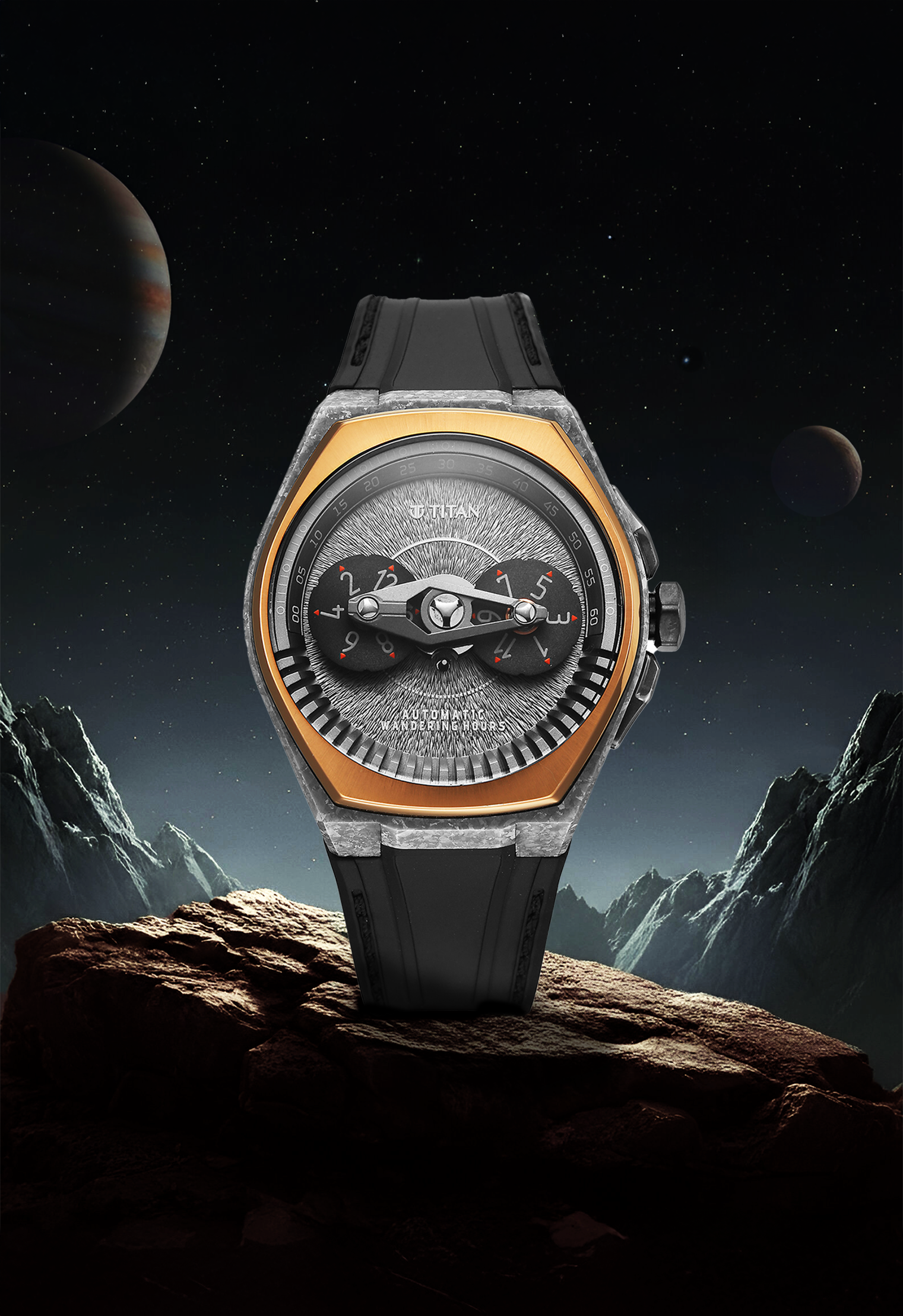 Titan Stellar Wandering Hour Limited Edition Automatic watch