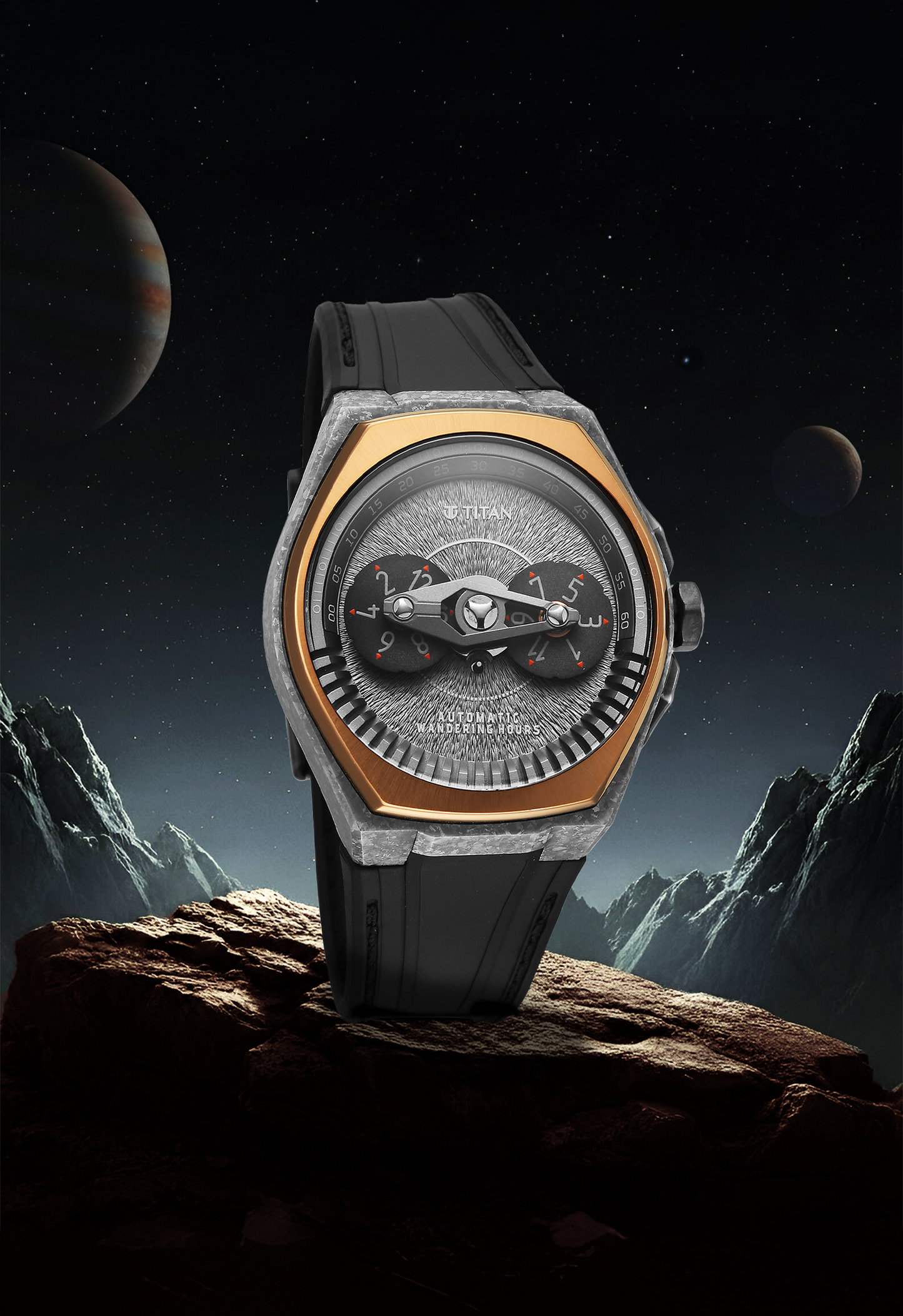 Titan Stellar Wandering Hour Limited Edition Automatic watch