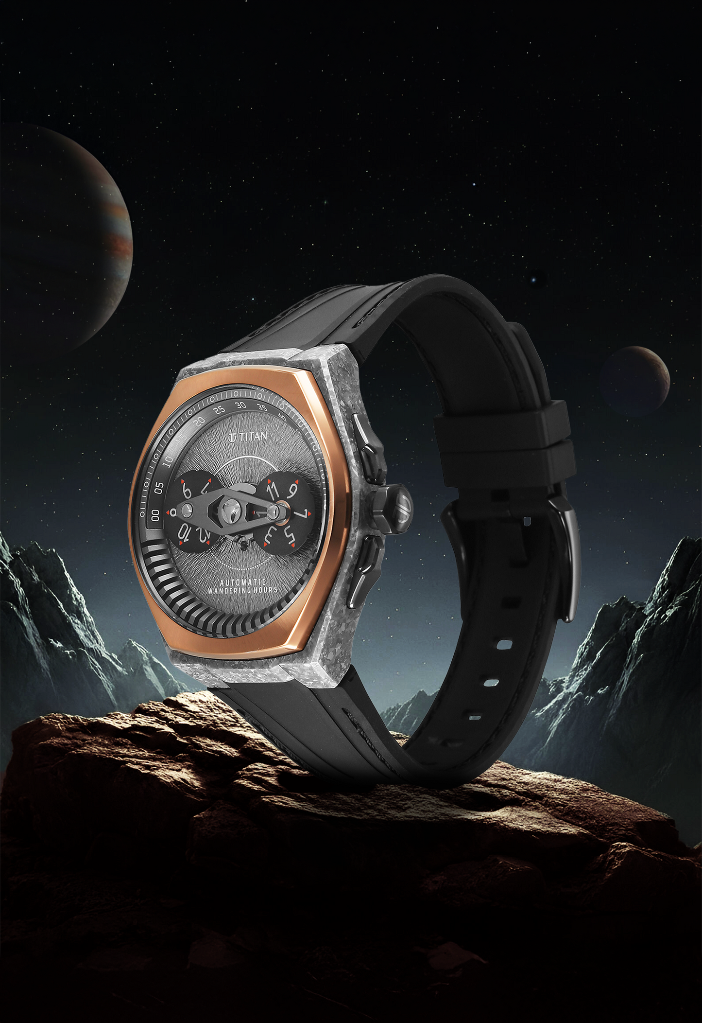 Titan Stellar Wandering Hour Limited Edition Automatic watch